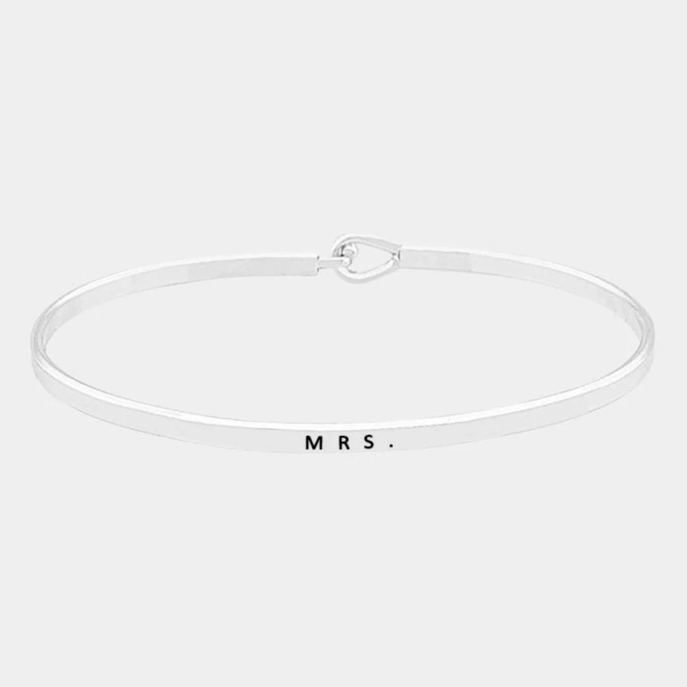 Mrs. message bracelet